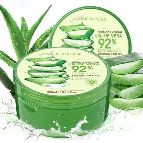 Foto Produk NATURE REPUBLIC ALOE VERA 92 % SOOTHING GEL 300 ML ORIGINAL FROM KOREA dari Bursa Cosmetik Murah