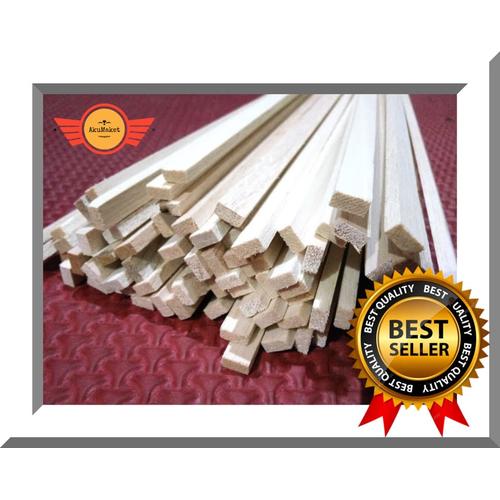 Foto Produk Kayu Balsa Stick 1000 x 5 x 5 mm (VIA GOJEK & GOSEND) dari AkuMaket