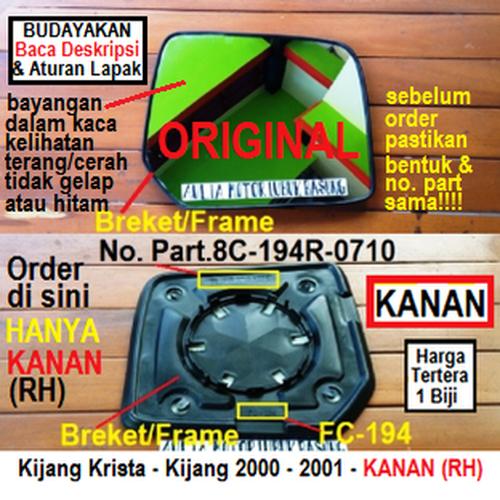 Foto Produk kaca spion toyota kijang krista, kijang 2000 dan 2001 original kanan dari Aulia Motor Lubuk Basung
