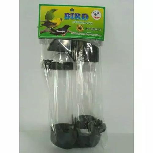 Foto Produk Tempat Makan Minum Burung Dispenser Panjang Bulat Isi 2Pcs dari BINTANG KICAU