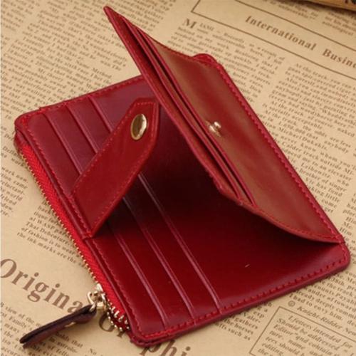 Foto Produk Dompet Kartu Resleting / Dompet Kartu Wanita/Tempat Kartu/Card Holder - Merah dari POBA Indonesia