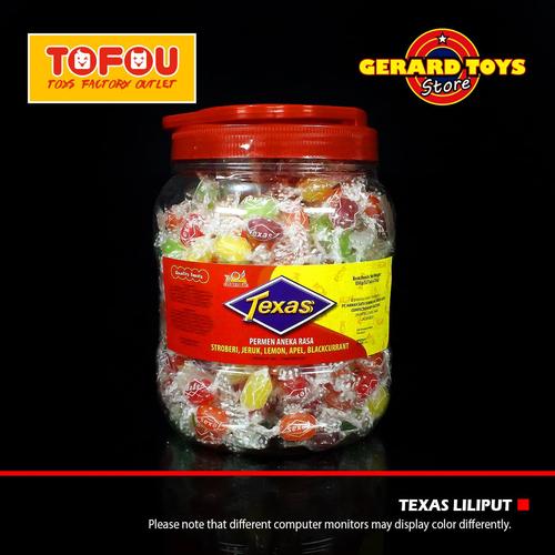 Gambar Permen Texas Liliput Toples isi 327pcs dari GERARD-TOYS Kota Bekasi Tokopedia