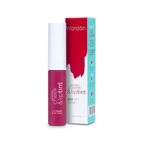 Foto Produk Wardah Everyday Cheek & Liptint - 01 Red Set Glow! dari Wardah Official