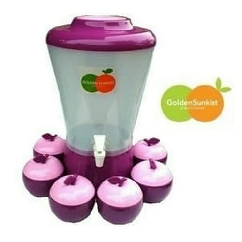 Foto Produk Dispenser Air Minum Set Gelas Apel Golden Sunkist Water Drink dari Iceuro19