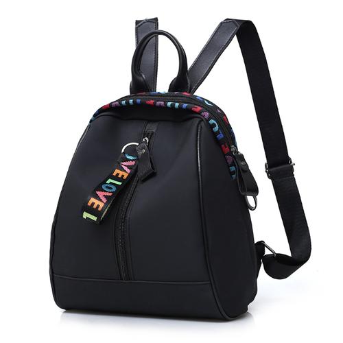 Foto Produk Tas Korea Ransel Wanita Mini Love Color Backpack (LJY05) - Hitam dari tkm online store