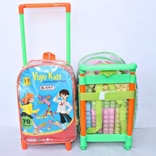 Gambar Building Block Trolley Yoyo Kids isi 70 pcs dari EAZYTOYS undefined Tokopedia