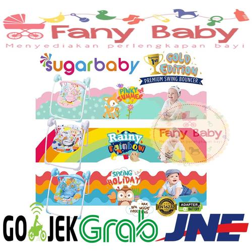 Foto Produk Sugar Baby Gold Edition Premium Swing Bouncer 3 MOTIF - Spring Holiday dari Fany Baby ITC Kuningan