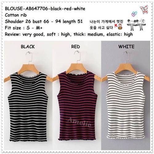 Jual Baju Atasan Tank Top Rajut Blouse 