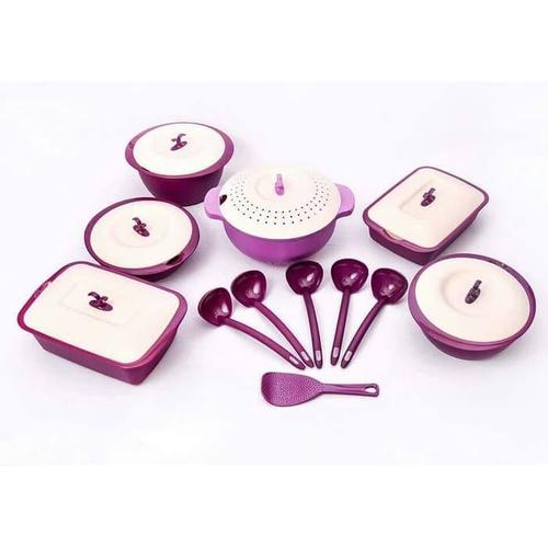 Foto Produk Asvita Emerald Family Set 6 Pcs Purple Ungu Wadah Saji Makanan dari Iceuro19
