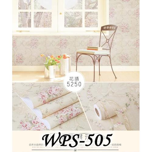 Gambar WPS505 CREAM N SHABBY FLOWER WALLPAPER STICKER WAL PAPER DINDING dari methwallsticker Kab. Bekasi Tokopedia