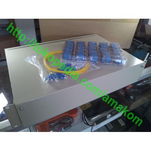 Foto Produk OTB Rack 48 Core, SC Adaptor lengkap dari AMAKOM MEDIA KOMUNIKA