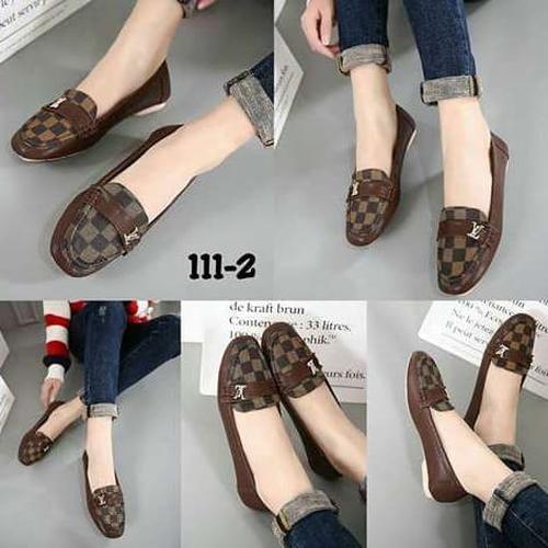 Foto Produk FLAT SHOES LV BM58 COKLAT - Cokelat, 38 dari lucky six