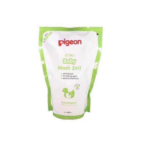 Foto Produk Pigeon Baby Wash Chamomile 2 in 1 600ml 600 ml Refill dari toku pedia
