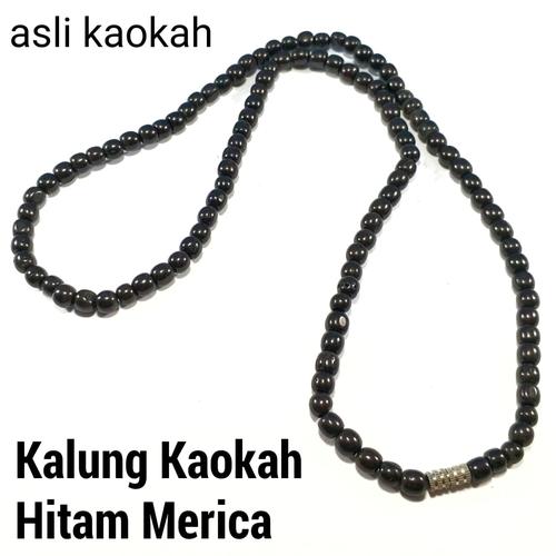 Foto Produk KALUNG KAYU ASLI KAOKAH KOKAH POLOS DIJAMIN ASLI - Hitam dari Poetra Gems Stone