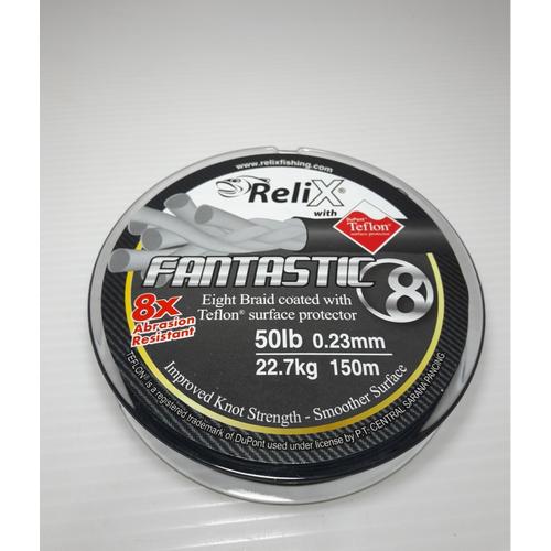 Gambar PE RELIX FANTASTIC X8 150 M TEFLON / meter benang senar braid x 8 dari BROMO FISHING undefined Tokopedia