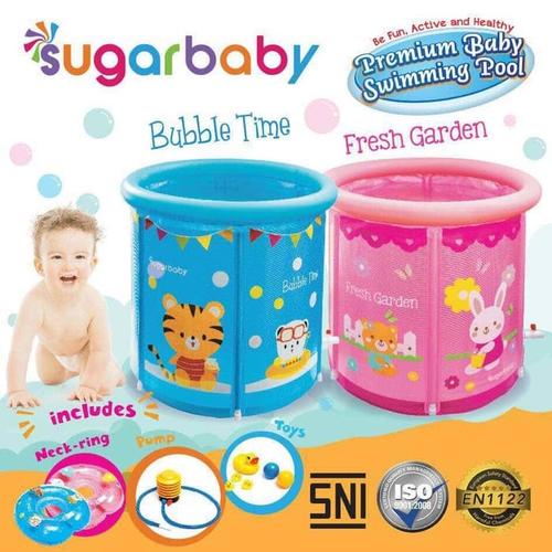 Foto Produk Sugar Baby Premium Baby Swimming Pool - Baby Spa - Kolam Bayi - Biru dari Aneka Ria Online Shop