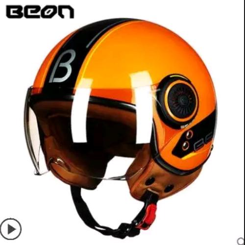 Jual helm Vintage Beon Original orange 
