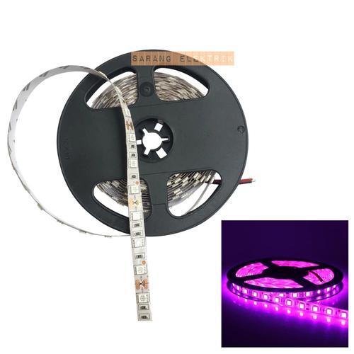 Foto Produk LED strip 5050 12v ungu pink purple IP33 INDOOR dari GrosirAksesorisFashion