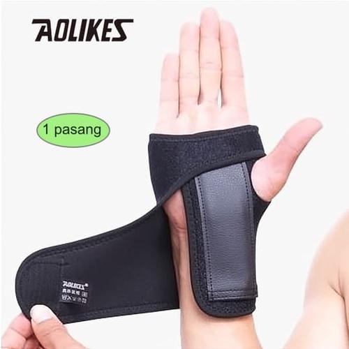 Foto Produk Aolikes 1676 Wrist Weightlifting Hand Carpal Tunnel Injury Splint Gym dari Aolikes Indonesia