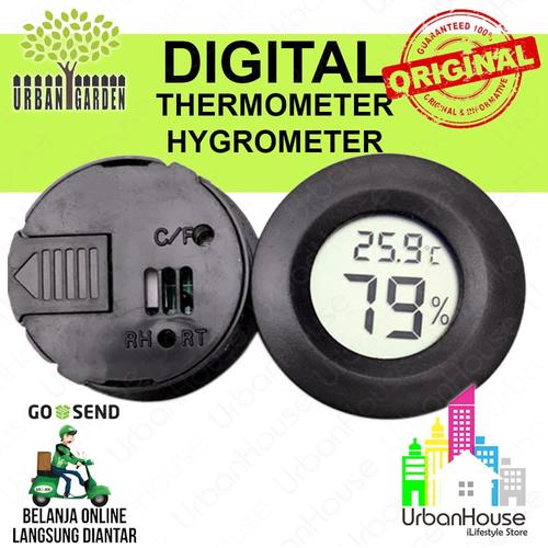 Foto Produk Digital Thermometer Hygrometer Ukur Suhu dan kelembaban Temp Humidity dari Urban House