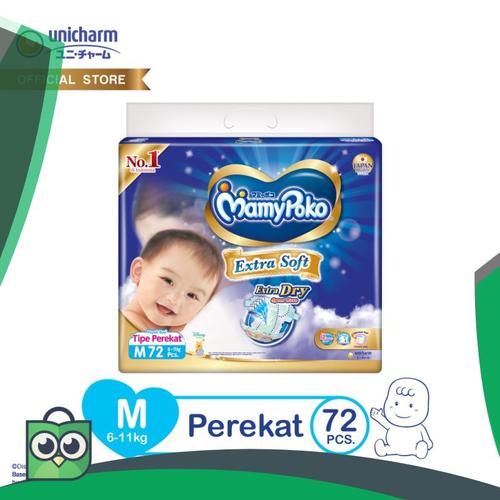 Foto Produk MamyPoko Popok Perekat Extra Soft - M 72 dari Anggis Shop.ID