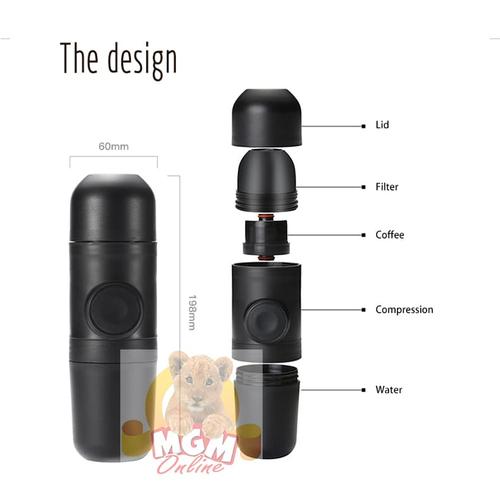 Foto Produk Minipresso Coffee Espresso Manual Hand Portable Tangan kopi CAMPING dari MGM Online