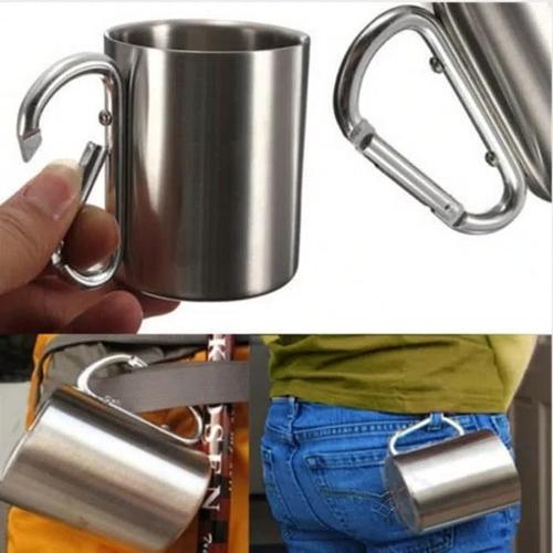 Foto Produk gelas stainless carabiner camping outdoor dari dpeakoutdoor