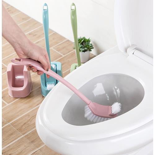 Foto Produk Toilet Brush Sikat Jamban WC Pembersih Koloset Kamar Mandi Bathroom - Merah Muda dari Laris365