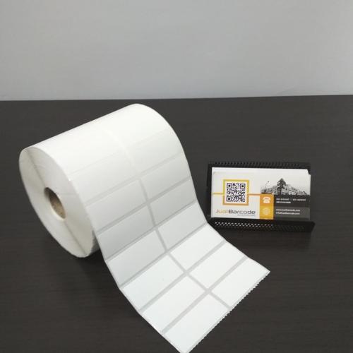 Foto Produk LABEL PRINTER BARCODE 50X20MM - 50X20 MM - 2 LINE SEMICOATED ISI 5000 dari Barcode Official Store