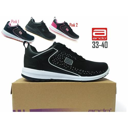 Foto Produk SEPATU CASUAL WANITA ANDO TIFFANY, SEPATU RUNNING, SEPATU OLAHRAGA - Putih, 35 dari ANEKARAGAM DOT COM