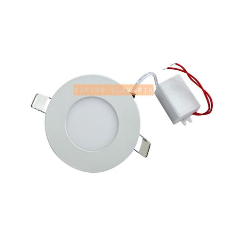 Foto Produk LED panel slim downlight 3w bulat - Kotak White dari GrosirAksesorisFashion