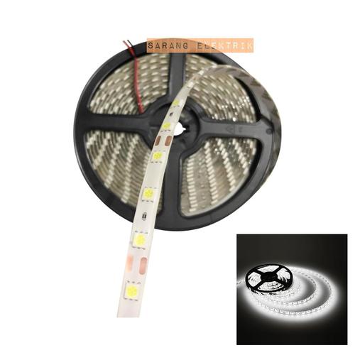 Foto Produk Ls-144 Lampu LED strip 5050 12v IP44 Outdoor| Ledstrip 5m Hijau Green - White dari GrosirAksesorisFashion