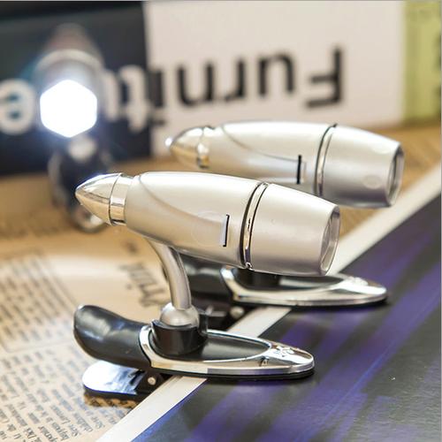 Foto Produk Lampu LED Mini Bullet Jepit di Buku Lamp Reading Unik Cantik Kreatif dari Laris365