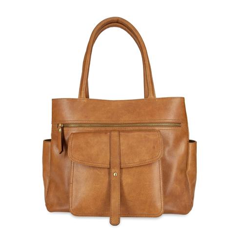 light brown shoulder bag