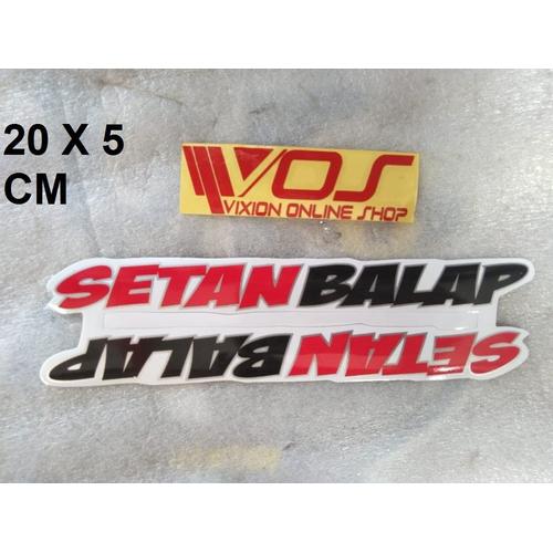 Jual STIKER UNIK SETAN BALAP - Kab 