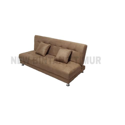 Foto Produk Sofa Bed Queen - Coklat Muda Kain dari New Bintang Timur