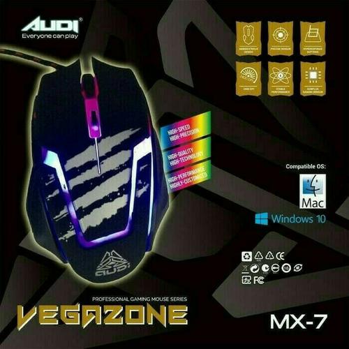Foto Produk Mouse Gaming Audi Vegazone MX-7 - MX7 dari Amalia Khariakarina