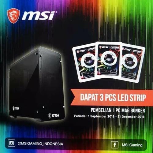 Foto Produk MSI MAG BUNKER BLACK - Tempered Glass ATX Mid Tower Gaming Case dari Lezz Computech