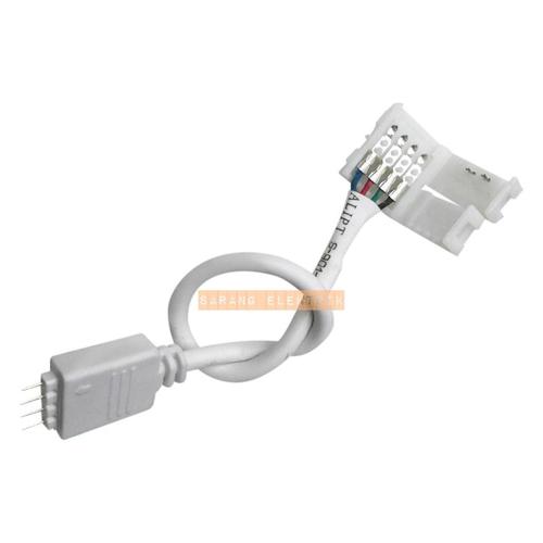 Foto Produk Sambungan Konektor Kabel Ke Kontroler LED Strip RGB 3528 / 5050 10mm dari GrosirAksesorisFashion
