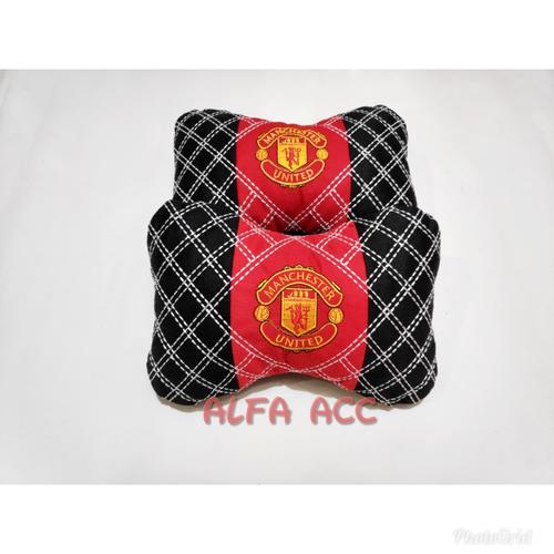 Foto Produk Bantal mobil kepala car set headrest motif bordir benang Manchester dari AFAACCS