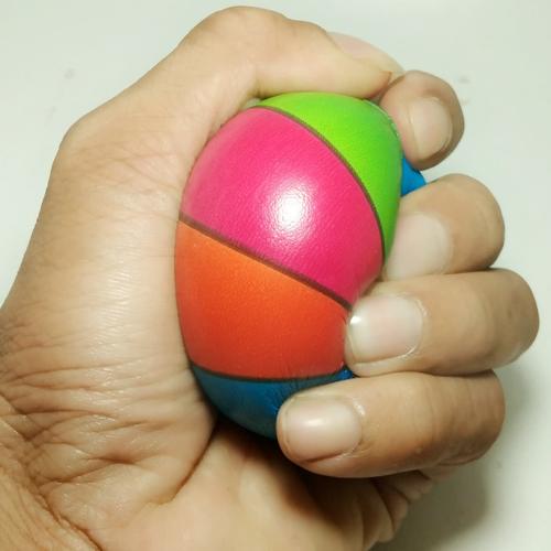 Foto Produk Bola busa spon pelangi empuk seperti squishy stress ball mainan anak dari toko mainan toys store
