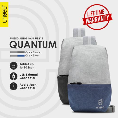 Foto Produk UNEED Quantum Tas Selempang Pria / Tas Sling Bag - UB218 - Hitam dari Uneed Indonesia