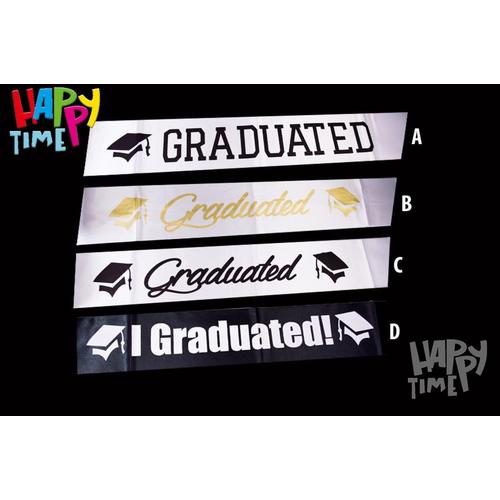 Gambar SASH GRADUATION SELEMPANG WISUDA MURAH SASH MURAH SASH WISUDA BLACK - I GRADUATED D dari HAPPY_TIME Jakarta Utara Tokopedia