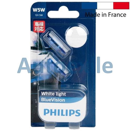 Foto Produk Philips BlueVision T10 W5W White Light Blue Vision Lampu Sein Senja dari Autoexile