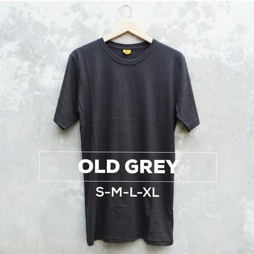 Foto Produk KAOS POLOS COTTON COMBED 30s WARNA ABU GELAP Size S M L XL dari NR_Sport Jersey Murah