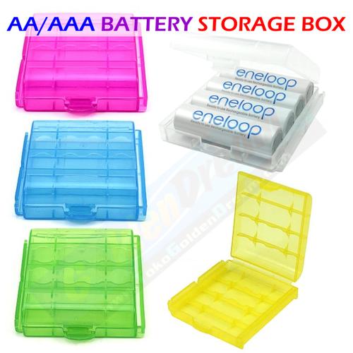 Foto Produk Kotak Penyimpan Baterai AA AAA Battery Storage Box Batere Case 14500 dari VISITEK