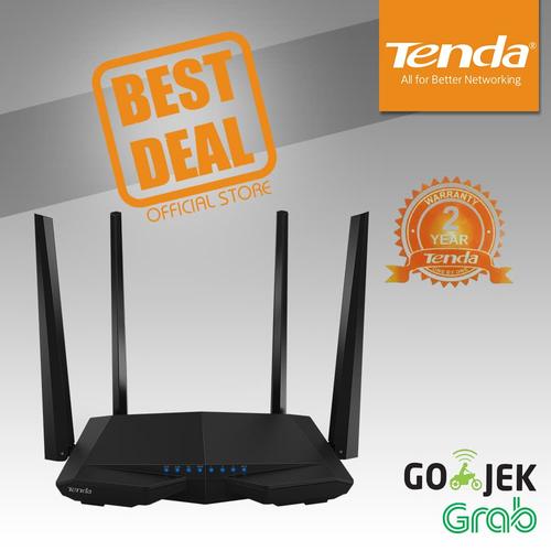 Foto Produk Tenda AC6 - Router WiFi Dual-band Canggih AC1200 dari Tenda Official Store