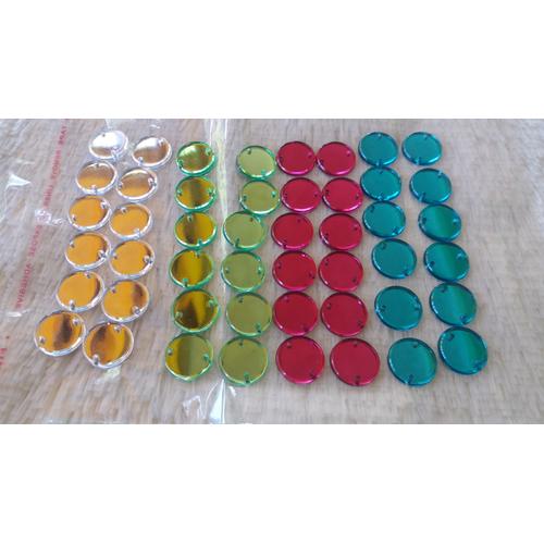 Foto Produk Mata Jahit Motif Bulat Flat 1,3 cm Aneka Warna ( isi 12 pc ) ( DAS ) dari Dunia Jasmine