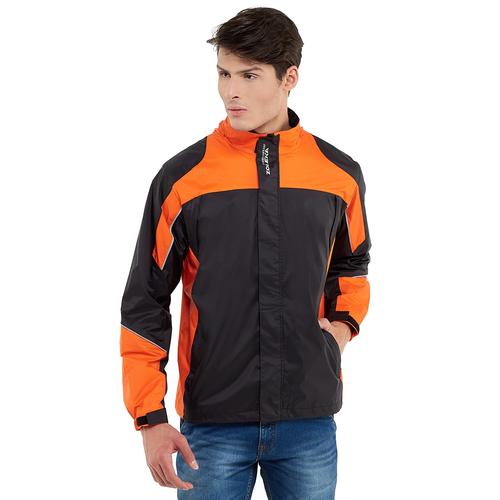 Foto Produk ZOLEKA Neo Bravura Jaket Motor Packable Tahan Angin Pria - OrangeBlack - M dari ZOLEKA