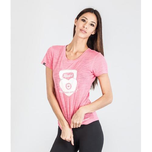 Gambar GRIPS Ladies Kettle Bell Tshirt - Pink dari ELITE MMA SHOP Jakarta Barat Tokopedia